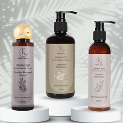Bhringadi Hair Care Combo Shankha Bhringadi Hair oil Shisham Bhringadi Hair Cleanser & Hair Conditioner