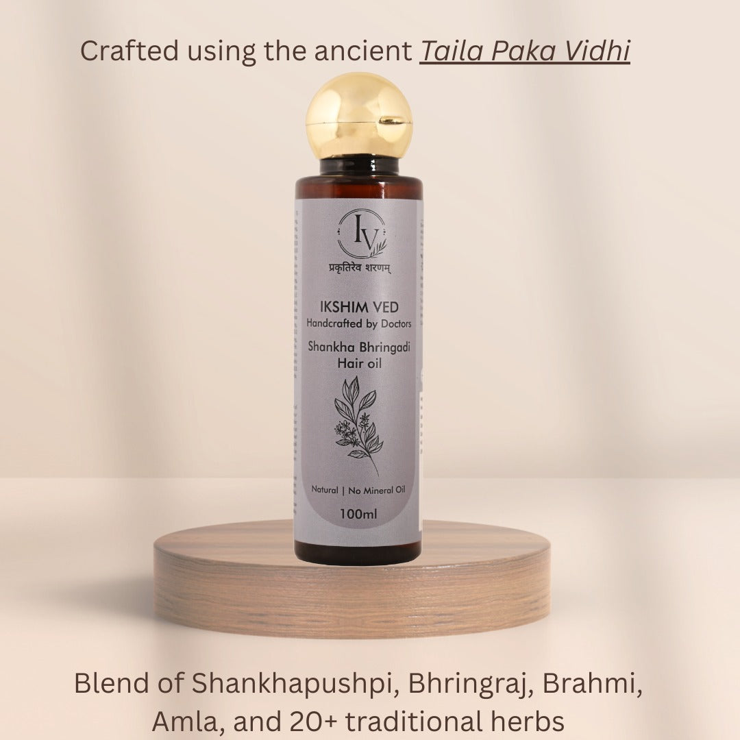 Shankha Bhringadi Ayurvedic Hair Oil