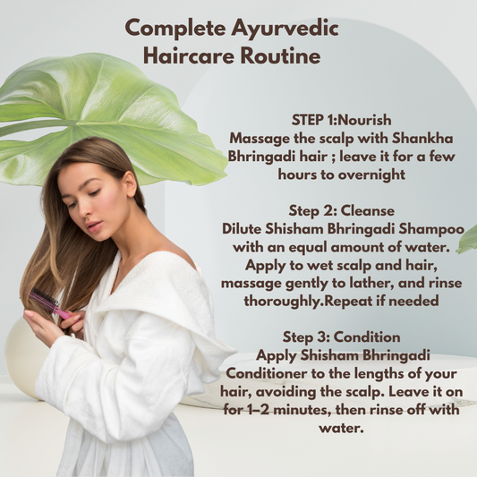 Bhringadi Hair Care Combo Shankha Bhringadi Hair oil Shisham Bhringadi Hair Cleanser & Hair Conditioner